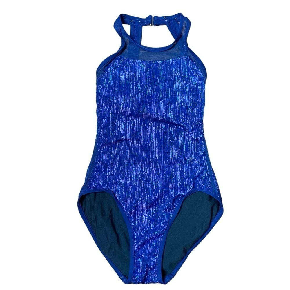 Vintage Mainstream Metallic Blue Swimsuit S/M